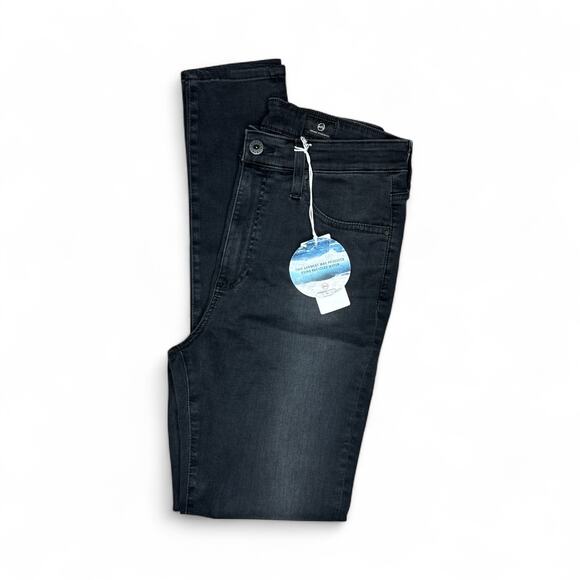 AG Adriano Goldschmied Mila Super High-Rise Skinny Jeans Washed Black Size 29 - Picture 4 of 8